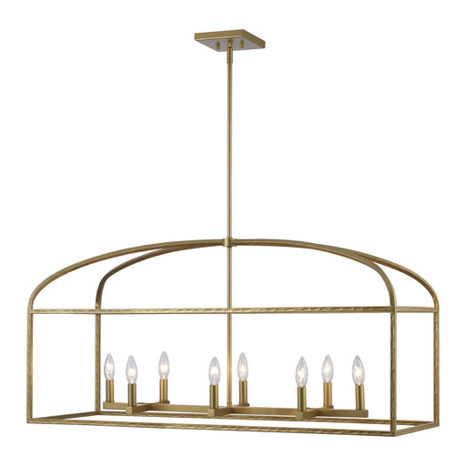 Sabriel 8-Light 40" Linear Pendant in Antique Gold