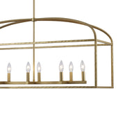 Sabriel 8-Light 40" Linear Pendant in Antique Gold