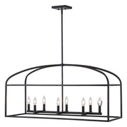 Sabriel 8-Light 40" Linear Pendant in Black