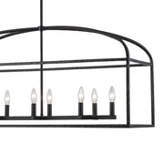 Sabriel 8-Light 40" Linear Pendant in Black