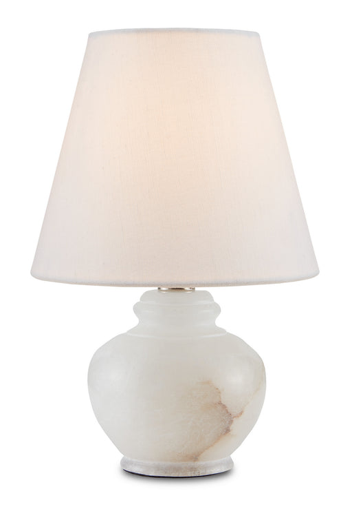 One Light Table Lamp in Natural/Alabaster