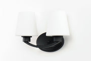 Shelter 2 Light Bath Vanity in Black