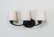 Shelter 3 Light Bath Vanity in Black