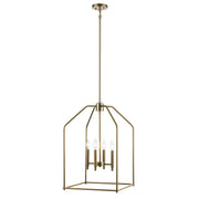Birdy 4-Light 16" Lantern Pendant in Antique Gold