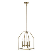 Birdy 4-Light 12" Lantern Pendant in Antique Gold