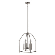 Birdy 4-Light 12" Lantern Pendant in Brushed Nickel
