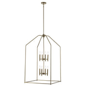Birdy 8-Light 24" Foyer Pendant in Antique Gold
