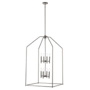 Birdy 8-Light 24" Foyer Pendant in Brushed Nickel