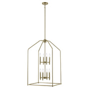 Birdy 8-Light 20" Foyer Pendant in Antique Gold