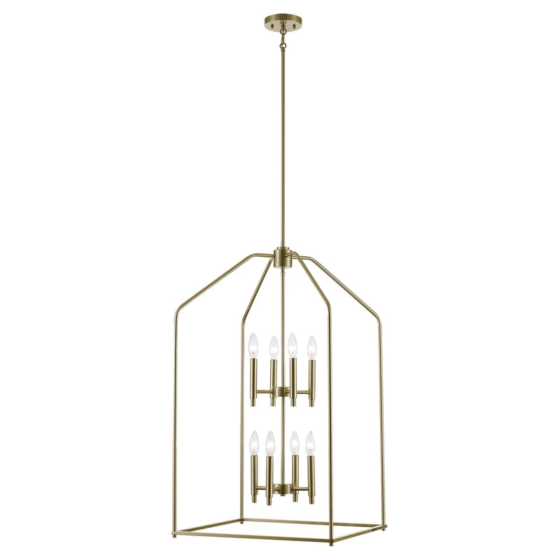 Birdy 8-Light 20" Foyer Pendant in Antique Gold