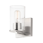 Sleek 1 Light Bath Vanity in Satin Nickel