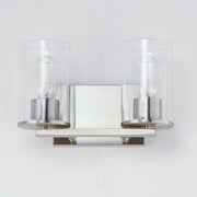 Sleek 2 Light Bath Vanity in Satin Nickel