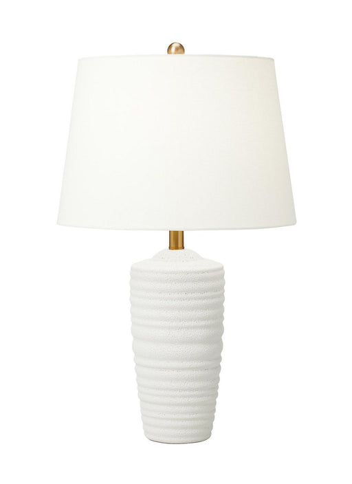 Waveland Table Lamp in Porous White