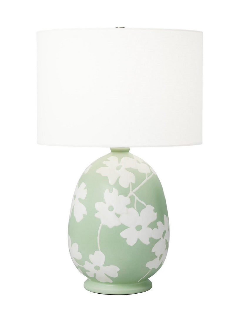 Lila Table Lamp in Semi Matte Green
