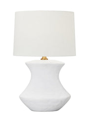 Bone Table Lamp in Matte White Ceramic