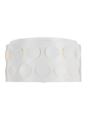 Dottie 3-Light Medium Flush Mount in Matte White