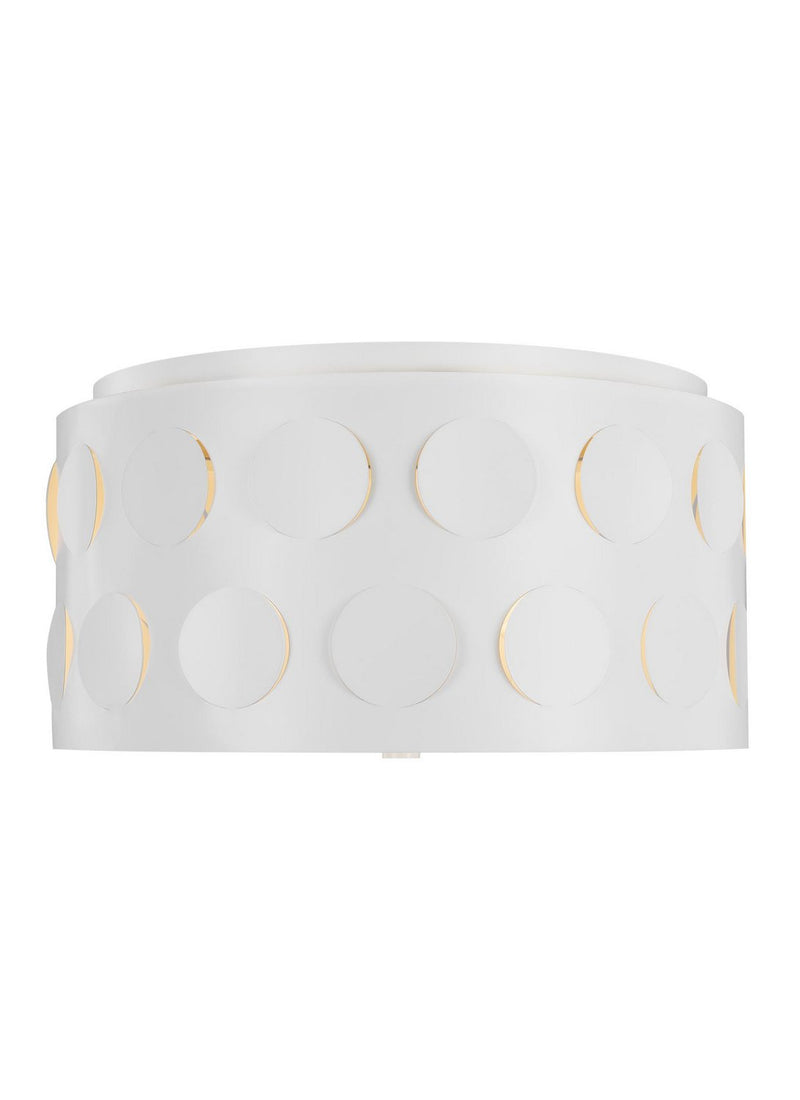 Dottie 3-Light Medium Flush Mount in Matte White