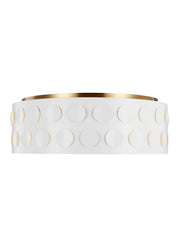 Dottie 4-Light Large Flush Mount in Burnished Brass