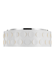 Dottie 4-Light Large Flush Mount in Polished Nickel