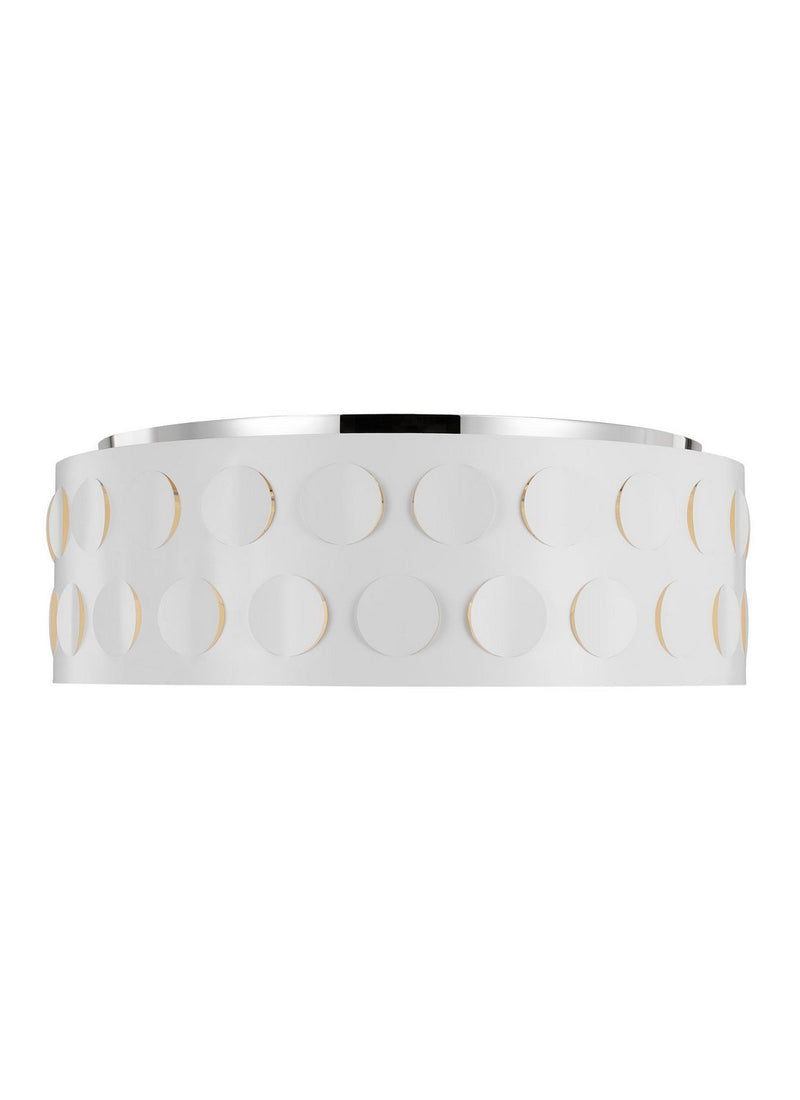 Dottie 4-Light Large Flush Mount in Polished Nickel