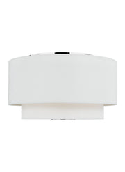 Sawyer 3-Light Flush Mount in Polished Nickel