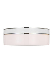 Monroe 2-Light Large Flush Mount in Polished Nickel