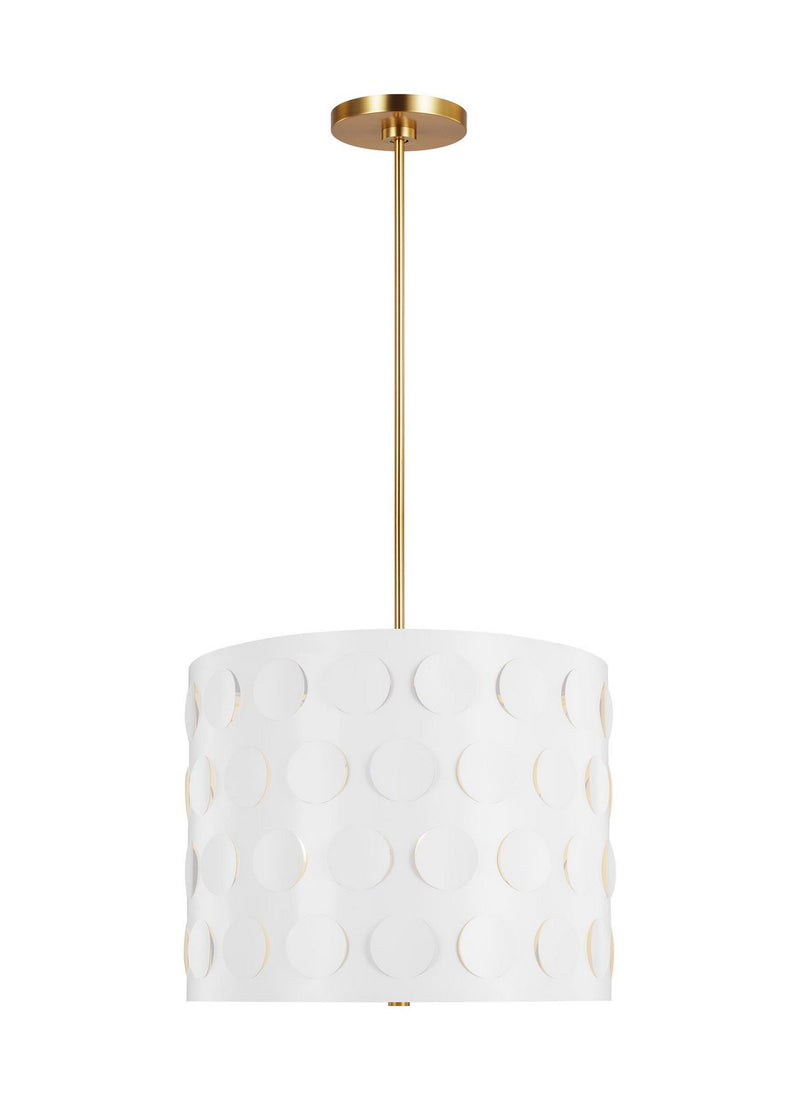 Dottie 3-Light Large Pendant in Burnished Brass