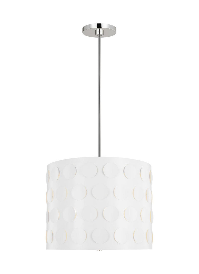 Dottie 3-Light Large Pendant in Polished Nickel