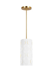 Dottie Small Pendant in Burnished Brass
