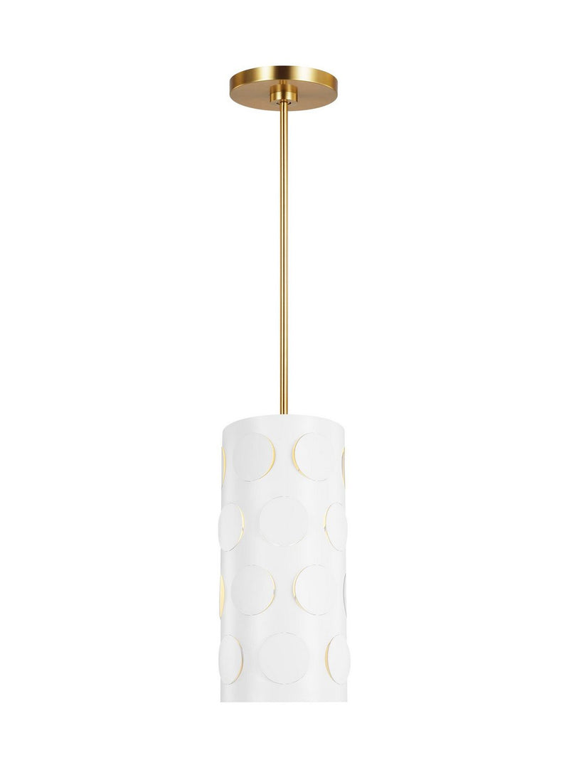Dottie Small Pendant in Burnished Brass