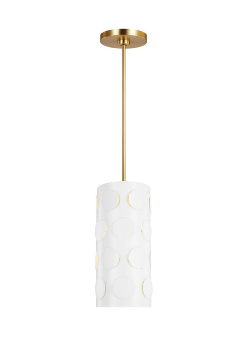 Dottie Small Pendant in Burnished Brass