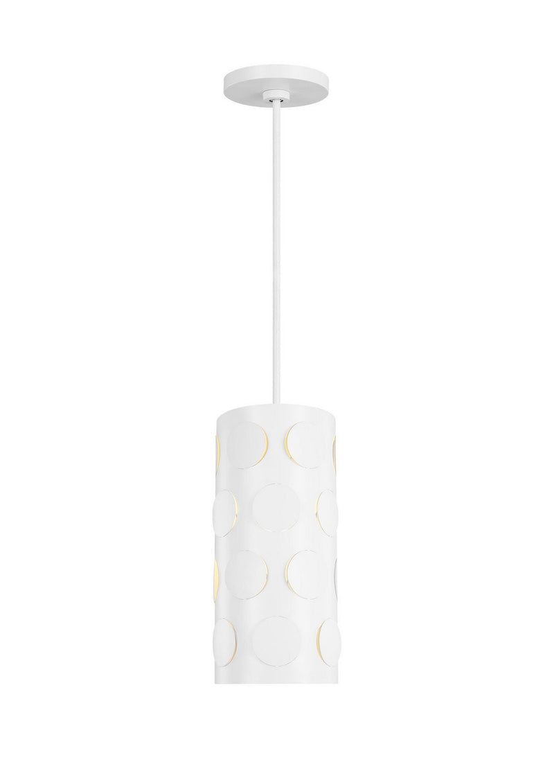 Dottie Small Pendant in Matte White