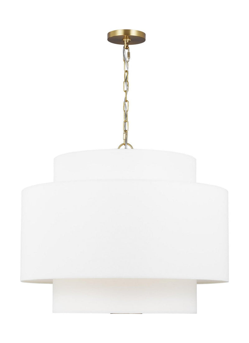 Sawyer Large 3-Light Pendant in Burnished Brass