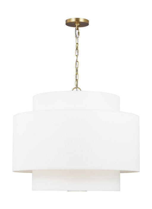 Sawyer Large 3-Light Pendant in Burnished Brass
