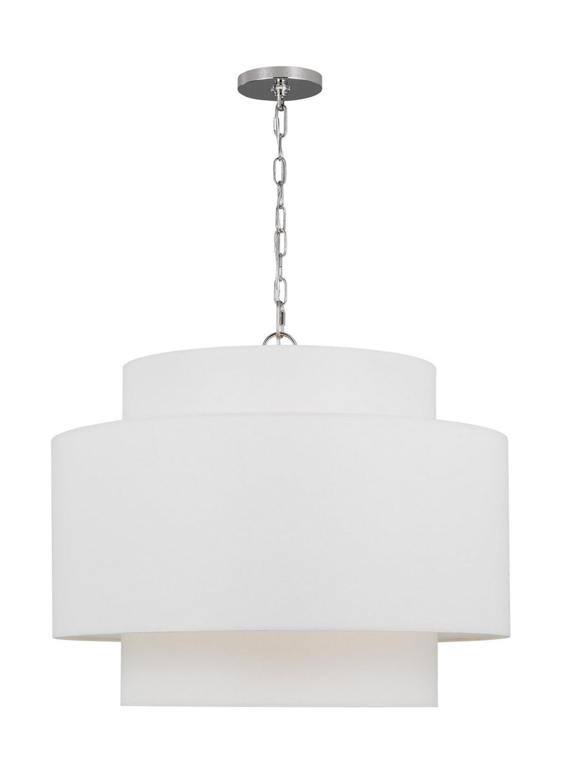 Sawyer Large 3-Light Pendant in Polished Nickel