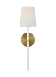 Monroe Tail Wall Sconce in Burnished Brass
