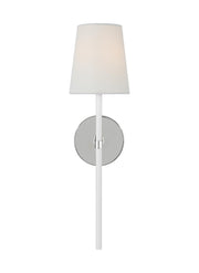 Monroe Tail Wall Sconce in Polished Nickel