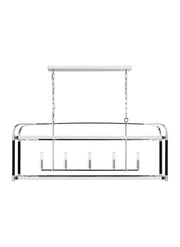 Hadley 5-Light Linear Pendant in Polished Nickel