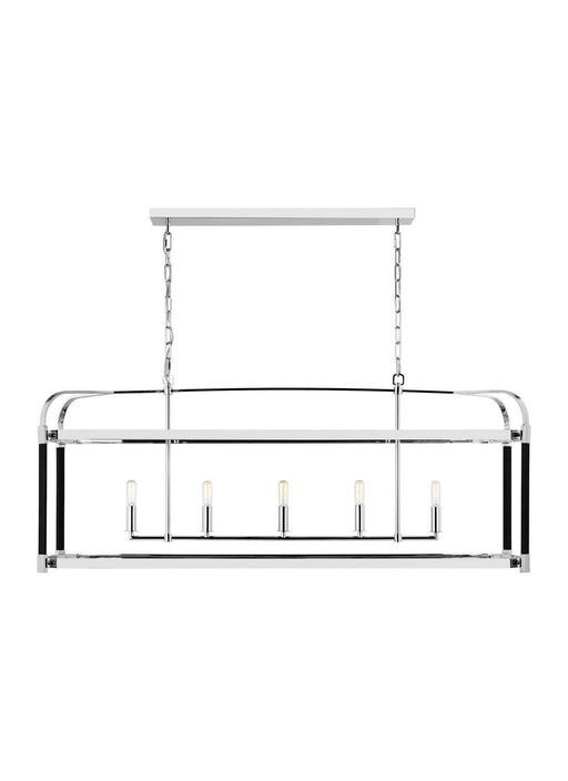 Hadley 5-Light Linear Pendant in Polished Nickel