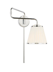 Esther Swing Arm Wall Lamp in Polished Nickel
