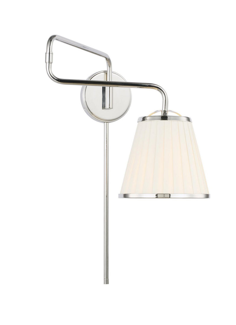 Esther Swing Arm Wall Lamp in Polished Nickel