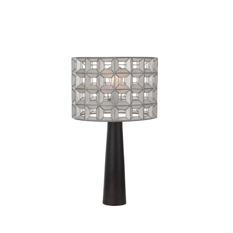 Prado Table Lamp in Oxidized Silver Leaf