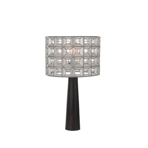 Prado Table Lamp in Oxidized Silver Leaf