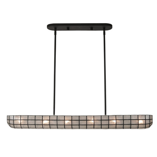 Sanibel 6-Light Linear Pendant in Matte Black