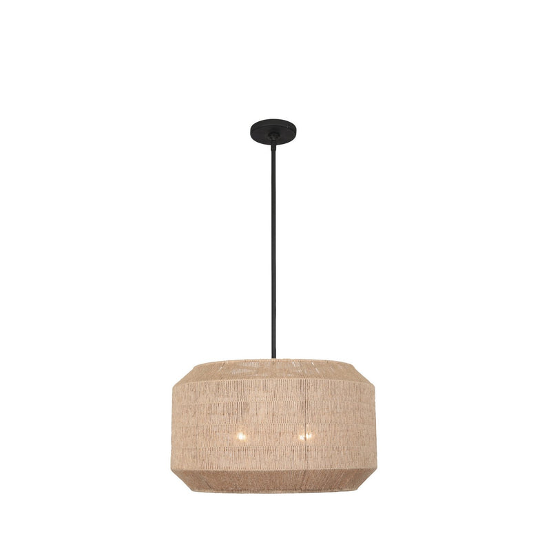 Cebu 4-Light Pendant in Matte Black