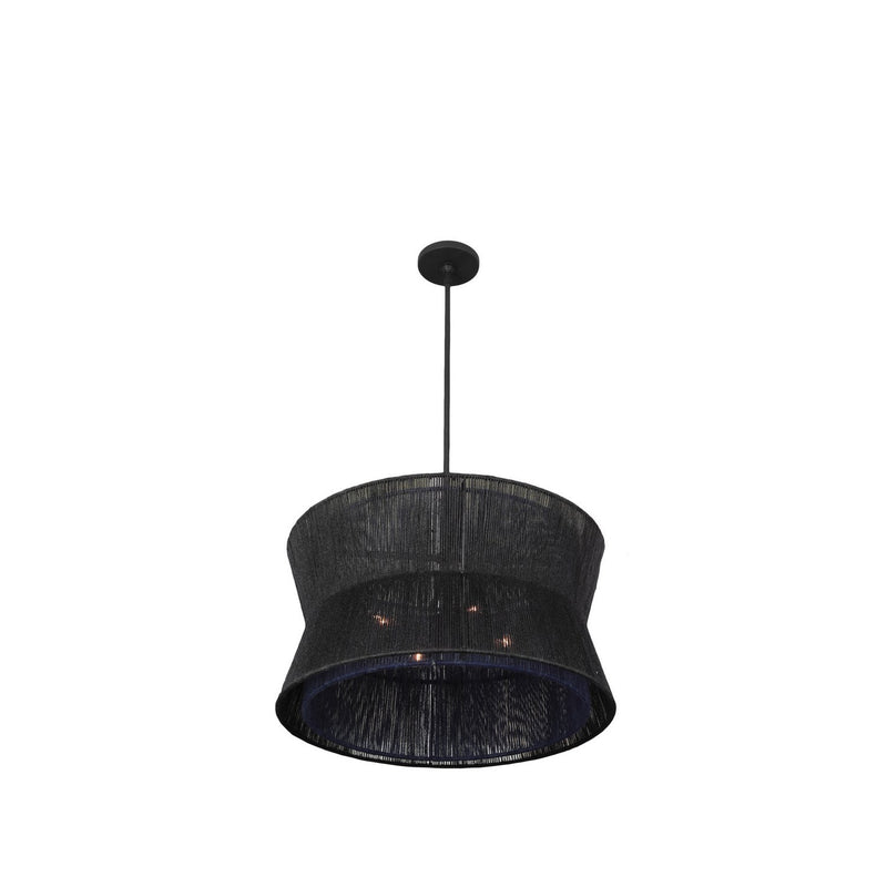 Madura 4-Light Pendant in Matte Black