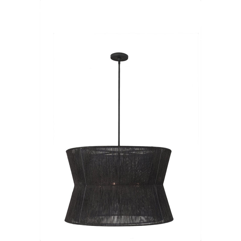 Madura 6-Light Pendant in Matte Black