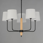 Bozeman 5 Light Chandelier in Natural Wood
