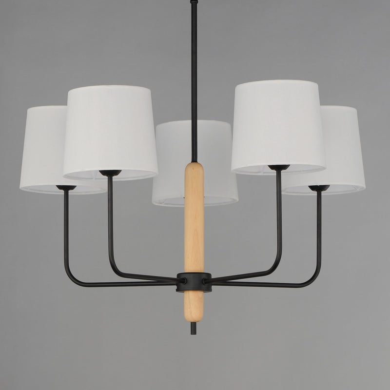Bozeman 5 Light Chandelier in Natural Wood