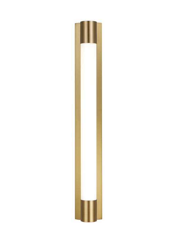 Loring Large Bath Sconce in Burnished Brass